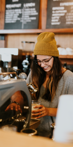 Launch Announcement Coffee Shop